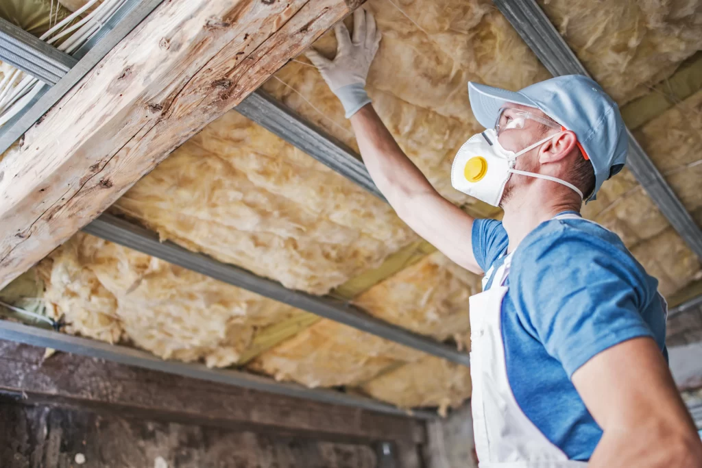Intervento di isolamento acustico del soffitto durante il recupero di un sottotetto